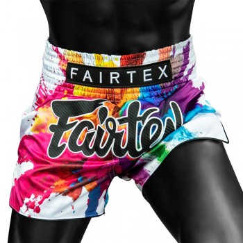 Fairtex BS1939 "Funky Soul" Шорты Тайский Бокс White